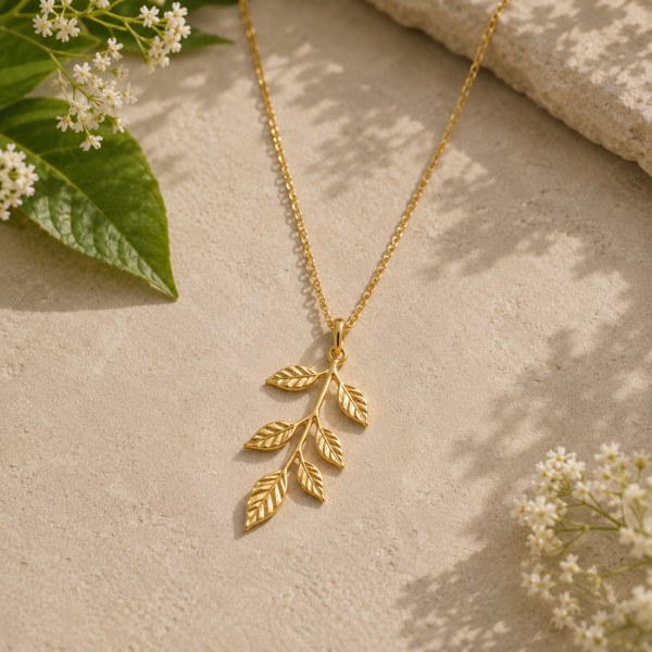 Woman wearing anti tarnish artificial jewelry necklace